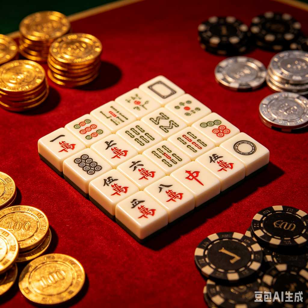 unique text mahjong tiles design